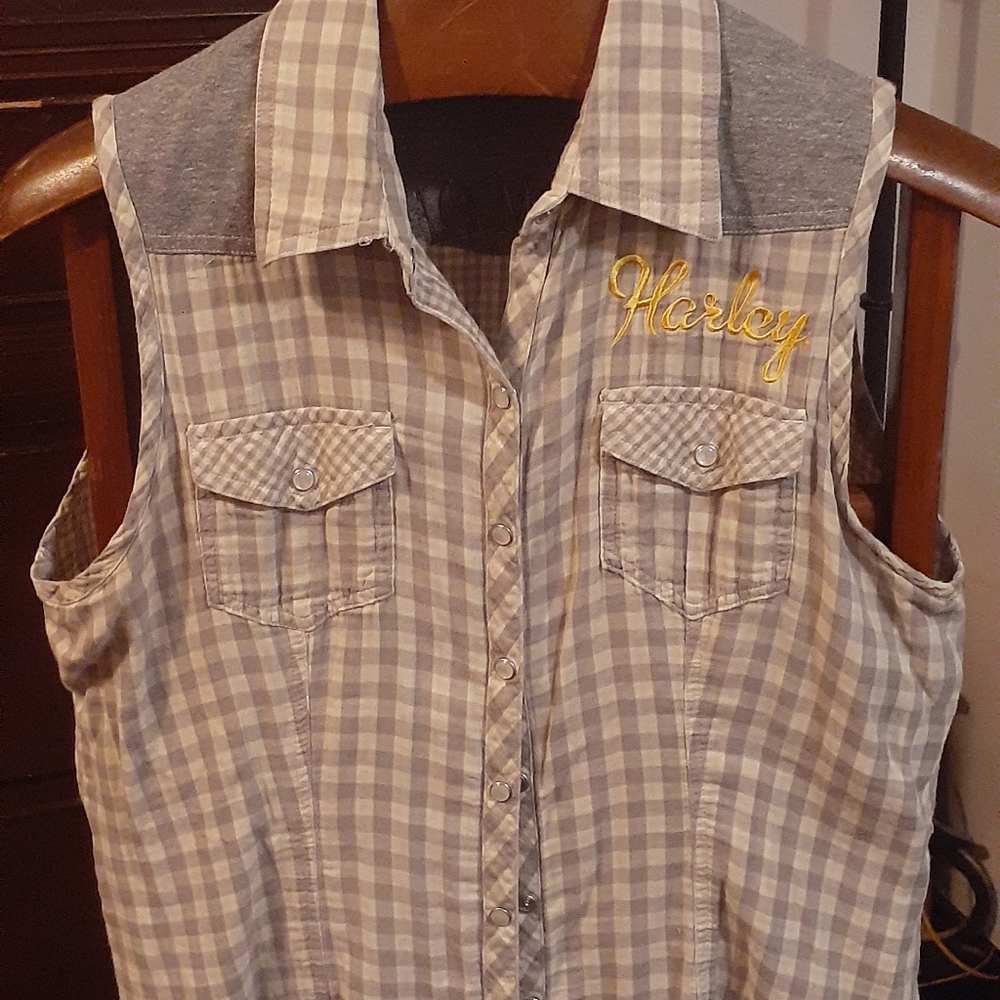 Harley Davidson shirt.